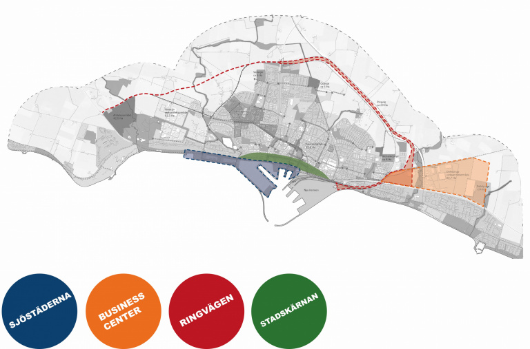 Kuststad 2025 är ett omfattande utvecklingsprojekt som berör hela staden.